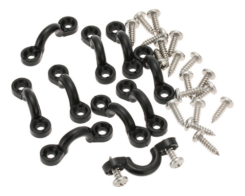 Kit De Bucles Elásticos De Nailon Con Tornillos Para Barco/k