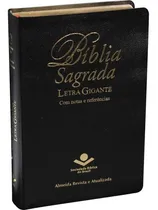 Comprar Bíblia Sagrada Letra Gigante Ara Couro Bonde Preta Sbb