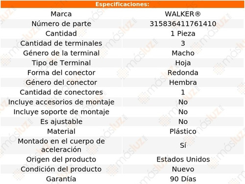 Sensor Posc Tps Chevrolet Cavalier 2.2l 4 Cil 98/02 Walker