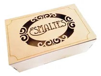 Comprar Porta Esmaltes Caja Fibrofacil Mdf Para 15 Esmaltes