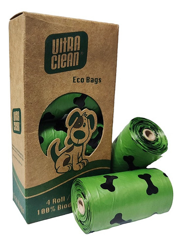 Ultra Clean Bolsas Ecologicas Mascotas 60 Und Razas