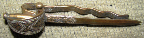 Trabacorbatas Antiguo Espada Sable