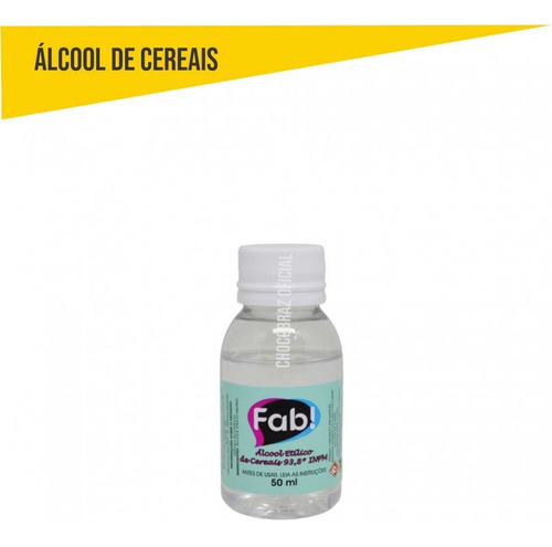 20 Solução Alcoolica Cereal 50ml Fab P/ Confeitaria 