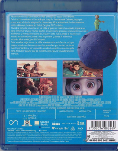 El Principito The Little Prince 2015 Pelicula Blu-ray