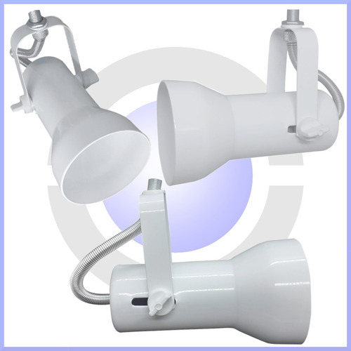Kit 22 Spot Trilho Iluminação Industrial Teto Soft Par-20 Cor Branco 127/220V