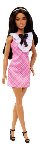 Barbie Fashionistas De Pelo Negro Con Vestido Hjt06 Barbie