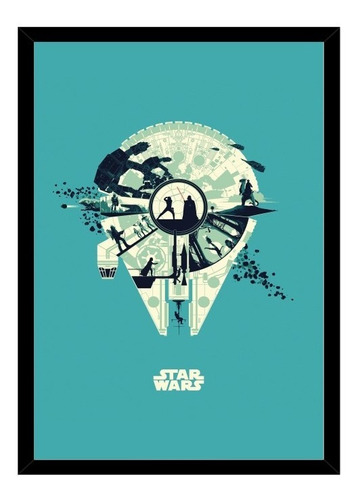 Quadro Decoração Star Wars V O Império Contra Ataca 40x60cm