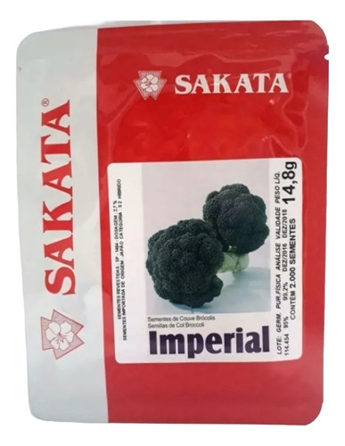 3 Sementes De Brócolis Imperial Sakata - 2.000 Sementes