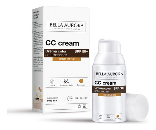 Bella Aurora - Cc Cream - Protetor Solar Tom Médio Fps50
