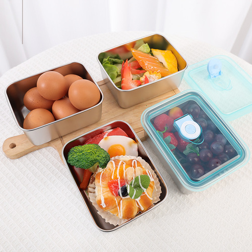 Contenedor De Almacenamiento De Alimentos De Acero Inoxidabl