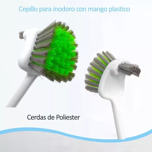 CEPILLO PARA INODORO CON MANGO PLASTICO 12 Y BASE PLASTICA PARA EL CE