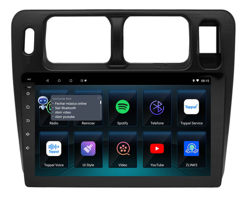 Multimidia Pajero Tr4 Android 14 2gb Carplay 9p Voz Qled