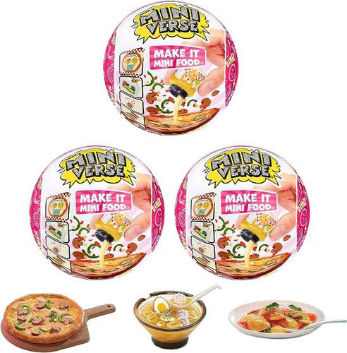 Mini Verse Brands Make It Mini Food Serie 2 (incluye 3 Pzs)
