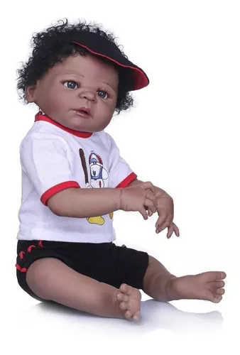 Bebê Reborn Menino Negro Afro