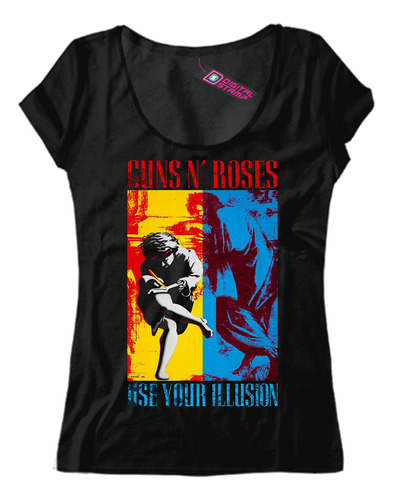 Remera Mujer Guns And Roses Use Your Illusion Mb31 Dtg