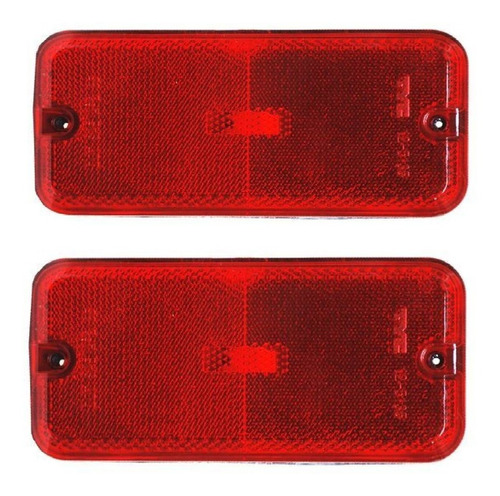 Par De Cuartos Lateral Chevrolet Van 1983-1984-1985 Rojo Rld