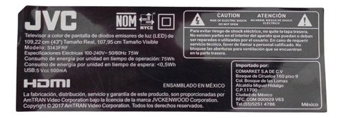 Leds Jvc Si43frf Ka30wdd1 (Usado)