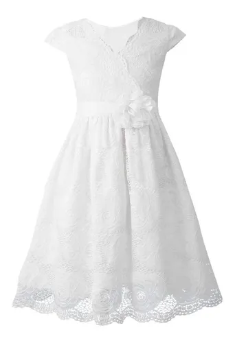 Vestido blanco patronato hot sale
