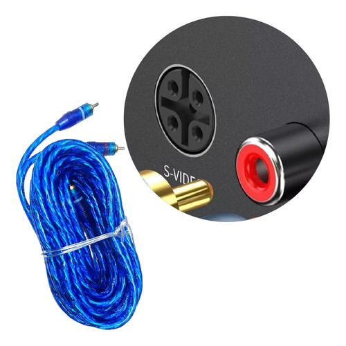 Cable Rca Audio Con 2 Plugs Macho Dorados 4.5m T3914