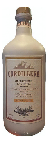 Gin De Altura Cordillera London Dry Handcrafted X 500ml