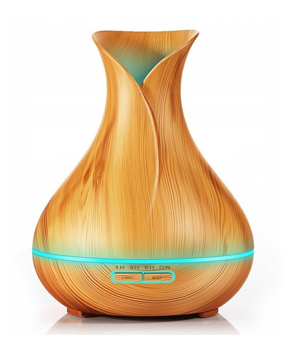 Humidificador Y Difusor De Aroma Madera Cuello Largo 400ml