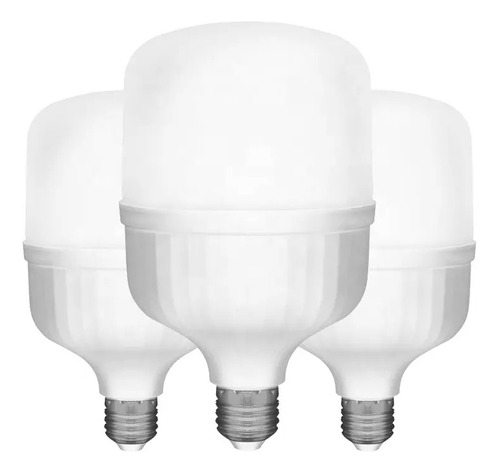 Pack X3 38w Blanco Frío 6500k Ampolleta Led Alta Potencia