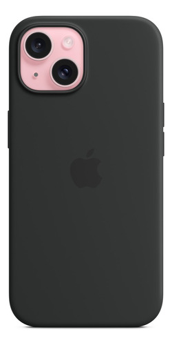 Funda De Silicon Premium Compatible Con Iphone Iphone Negro Iphone 15