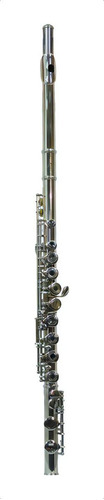 Flauta Transversal Con Llaves Abiertas Cyruswinds 6457ncw Color Niquelado