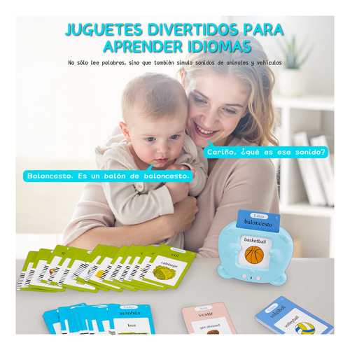 Anpro Juguetes Educativos Didácticos Español E Inglés 225 palabras