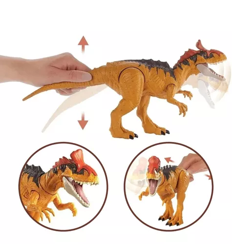 Dinossauro Jurassic World Ruge C/ Som Cryolophosaurus Mattel