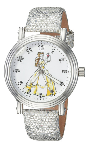 Reloj Vintage Disney Princess De Cuarzo Analógico Plateado P