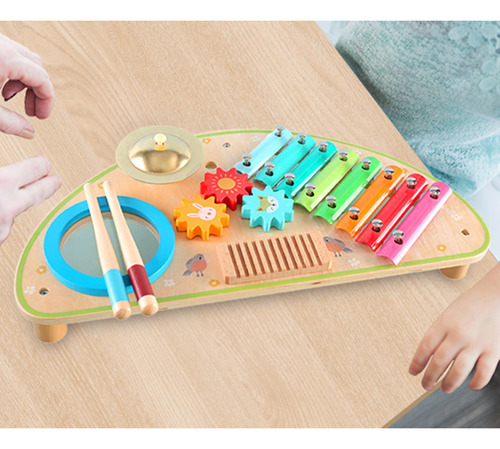 Conjunto De Tambor Xilofone, Brinquedos Musicais De