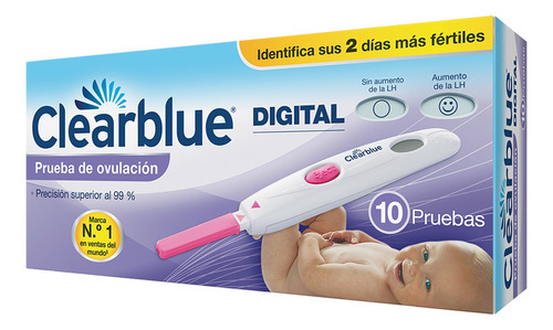 Prueba De Ovulación Digital Clearblue 10 Pruebas