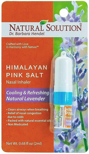 Solución Natural De Sal Rosa Del Himalaya Aromaterapia Inhal