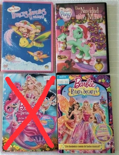 Dvds Seminuevos Originales Barbie Rosita Pony Precio Por C/u