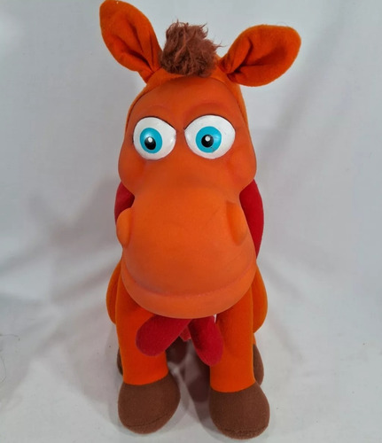 Pelúcia Cocoricó Alípio Cavalo Multibrink 35cm Completo Laranja (Usado)