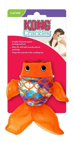 Imagen 3 de 4 de Kong Juguete Para Gato Peluche Pez