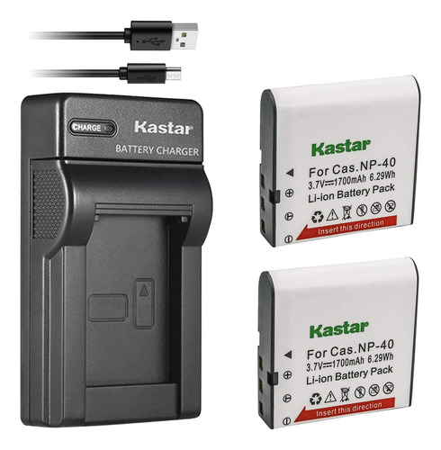 Kastar Cargador Usb, Batera Para Cnp401cnp40np-40