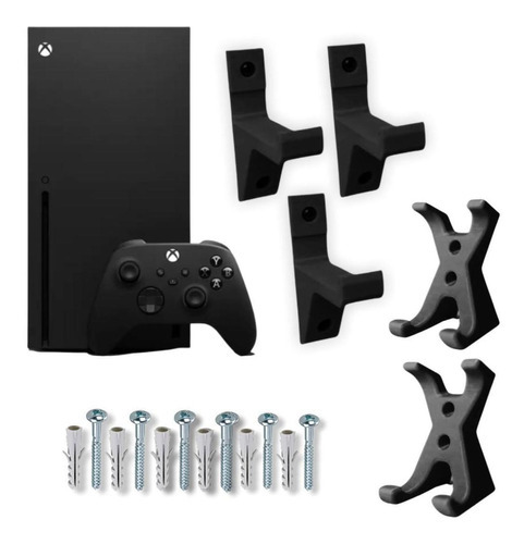 Kit Suporte Apoio Parede Console Suporte Controle Xbox One X