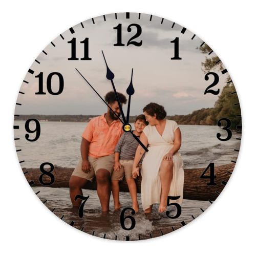 Reloj De Pared Personalizado Con Imagen 38 Cm Regalo De Cump