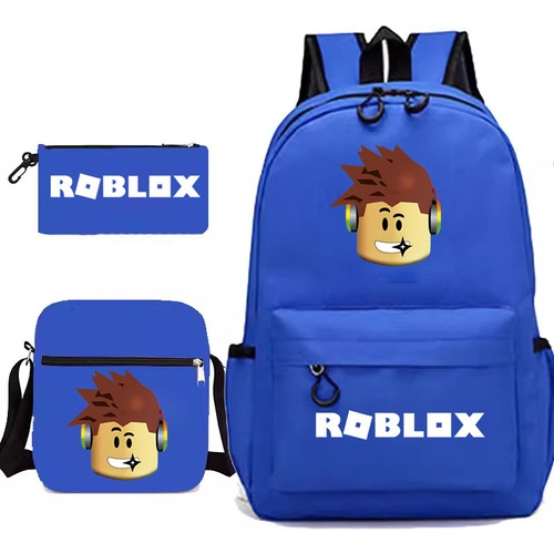 Bolso Escolar Roblox Para Estudiantes, Bandolera, Estuche Pa