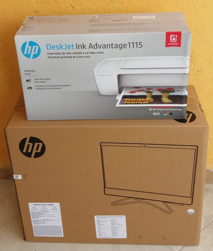 Computadora Hp All In One 22 8gb 1tb Amd A9-942+impresora Hp Blanco (Usado)