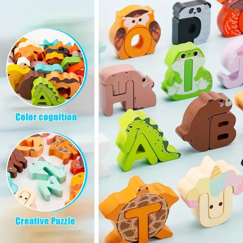 Puzle Educativo Q De 52 Piezas En Juego De Combinación De Al