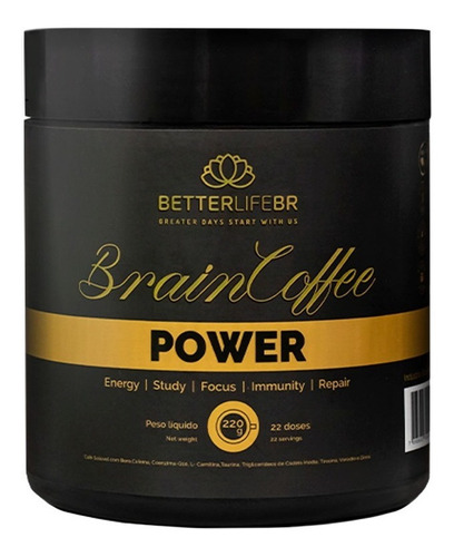 Brain Coffee Power Better Life 220g Café Mct Beter Life Sabor Coffe