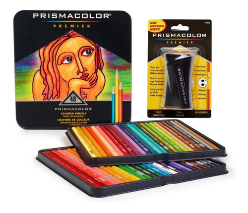 48 Lápis De Cor Prismacolor Premier  + Apontador