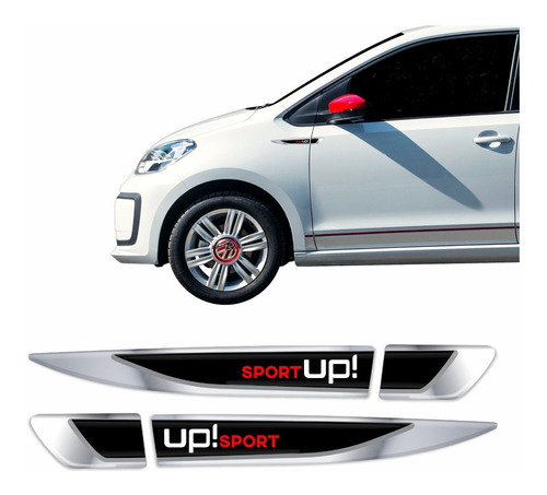 Emblema Volkswagen Up Up! Sport Aplique Resinado Res56