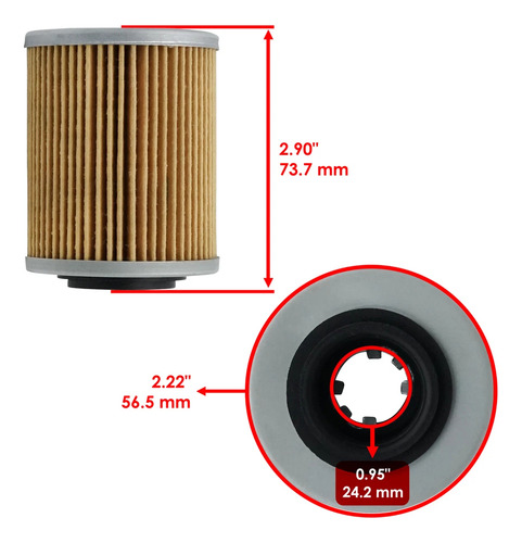 Filtro De Aceite Para Can Am Maverick Max Turbo R Ds Rs 2021