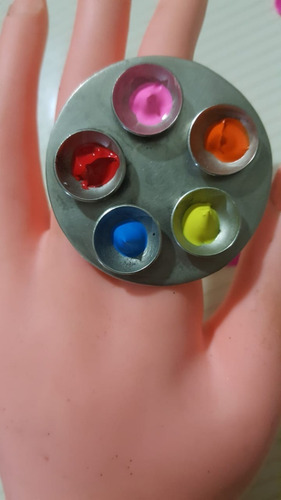 Paleta Anillo Mezclador Para Esmaltes Y Bases De Maquillaje