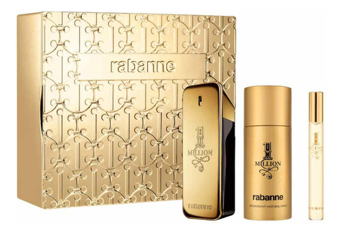 One Million Edt 100ml + 10ml + Deo 150ml Hd 2024 Volumen De La Unidad 100 Ml