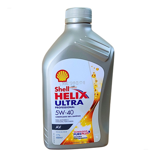 Óleo Shell Helix Utra Professional 5w40 100% Sintetico